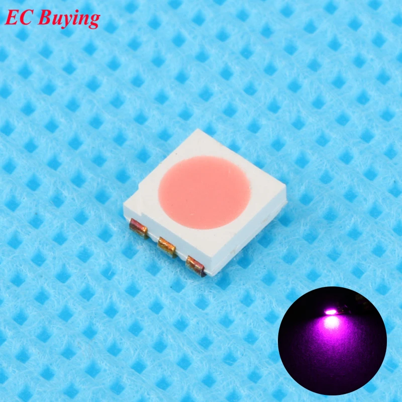 50pcs Ultra Bright 5050 LED SMD Pink Chip Surface Mount 20mA Light-Emitting Diode LED SMT Bead Lamp Light DIY Practice
50pcs Ultra Bright 5050 LED SMD Pink Chip Surface Mount 20mA Light-Emitting Diode LED SMT Bead Lamp Light DIY Practice
