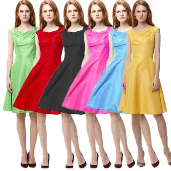 Nice Colourful Vintage Dress Vogue New Sleeveless Square Collar Women Casual A-Line Dress Vestidos Female
Nice Colourful Vintage Dress Vogue New Sleeveless Square Collar Women Casual A-Line Dress Vestidos Female