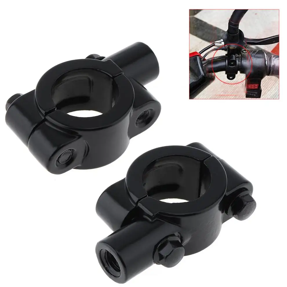 

1Pair 8mm Universal Auminum Alloy Motorcycle Handlebar Rearview Mirror Adapter