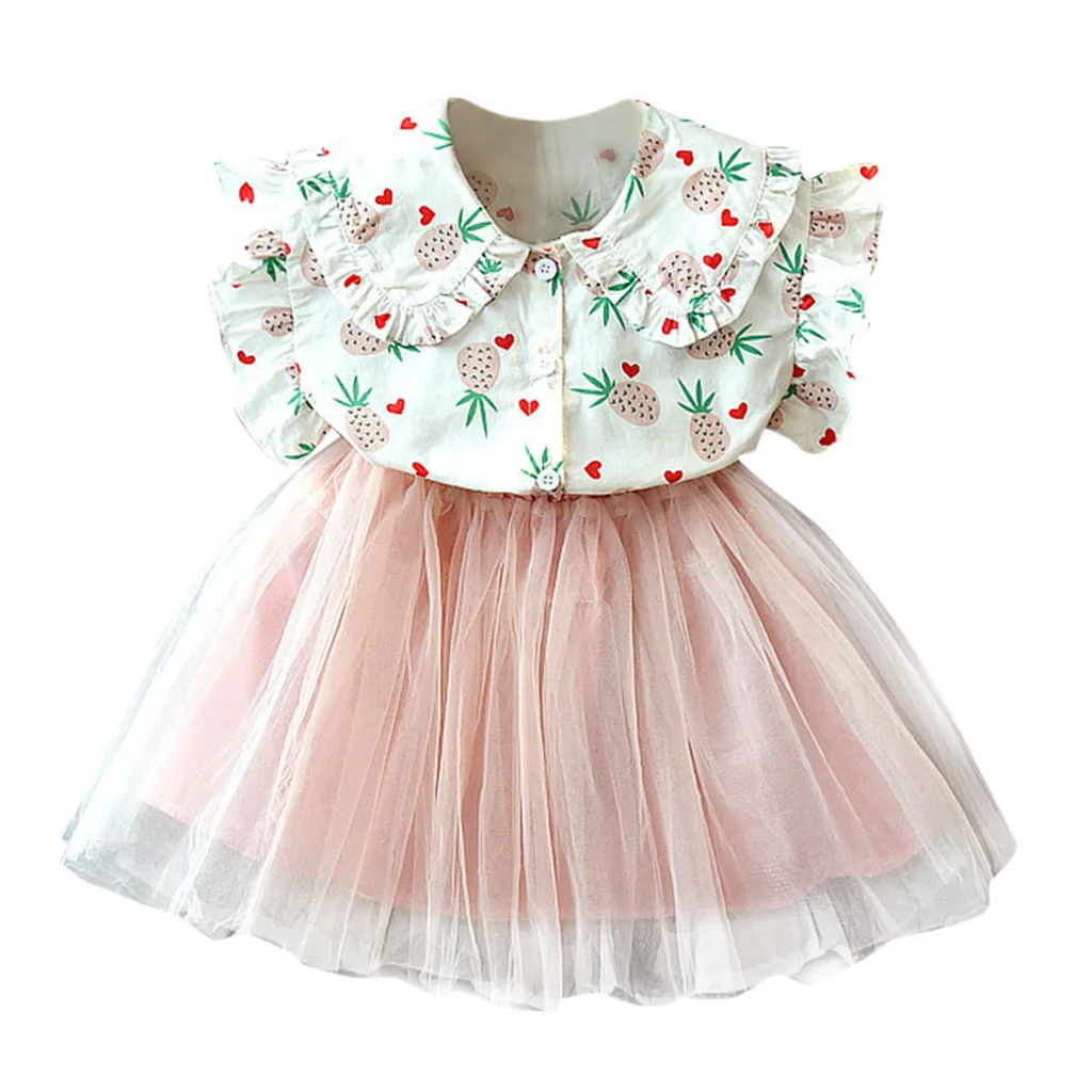 MUQGEW Toddler Girl Clothes Summer Kids Pineapple Print T-shirt+Tutu Skirt 2pcs Children Clothing For Girls 2 3 4 5 6 7 Years
MUQGEW Toddler Girl Clothes Summer Kids Pineapple Print T-shirt+Tutu Skirt 2pcs Children Clothing For Girls 2 3 4 5 6 7 Years