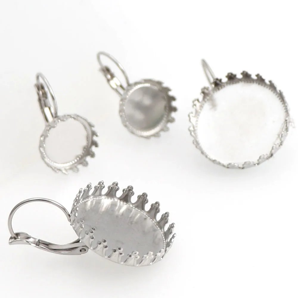 10 Pure Stainless Steel High Quality Ear Hook Blank Round Crown Side Tray Blank Base Jewelry Making Charms Findings
10 Pure Stainless Steel High Quality Ear Hook Blank Round Crown Side Tray Blank Base Jewelry Making Charms Findings