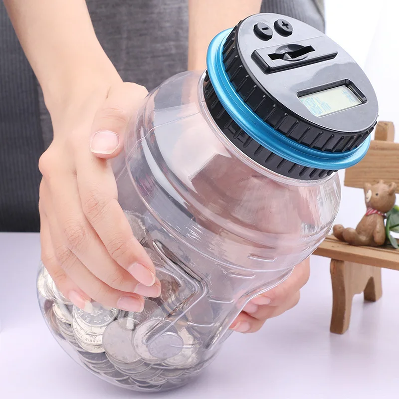 Smart Safe Electronic USD Digital Money Box Money Dollar Saving Coin Automatic Counter Piggy Bank Jar Gift Screen Money Box
Smart Safe Electronic USD Digital Money Box Money Dollar Saving Coin Automatic Counter Piggy Bank Jar Gift Screen Money Box