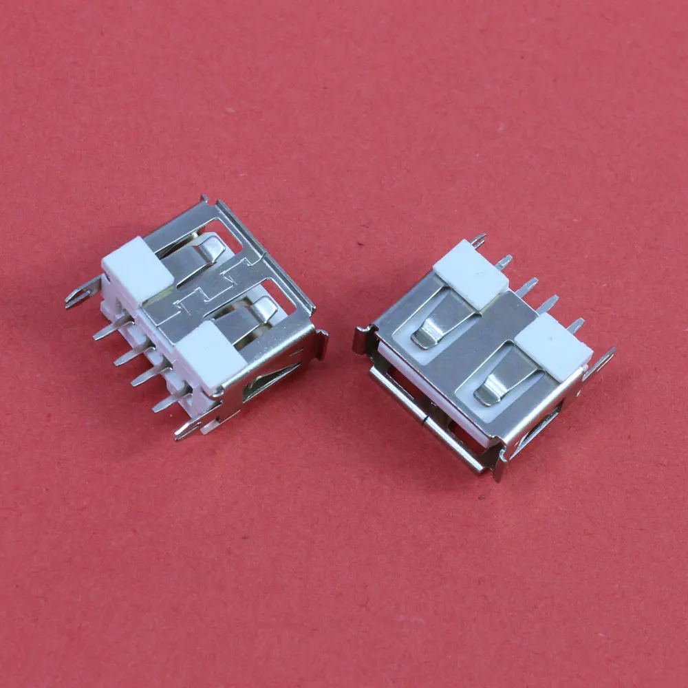 10 шт./лот USB 2 0 Тип A гнездовой 4-контактный 2-футовый 180 короткий корпус плоский