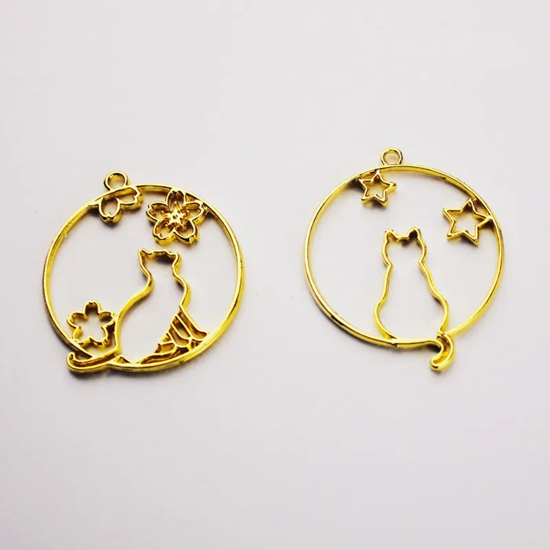 10pcs/pack Round Cat Charms Bezel Metal Pendant Frame Blank Pendants Bezel Setting UV Resin blank Jewelry DIY 33*43mm
10pcs/pack Round Cat Charms Bezel Metal Pendant Frame Blank Pendants Bezel Setting UV Resin blank Jewelry DIY 33*43mm