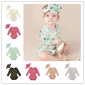 INS baby girls cotton long-sleeved polka dot rompers kintting headband hot selling newborn clothes wholesale
INS baby girls cotton long-sleeved polka dot rompers kintting headband hot selling newborn clothes wholesale