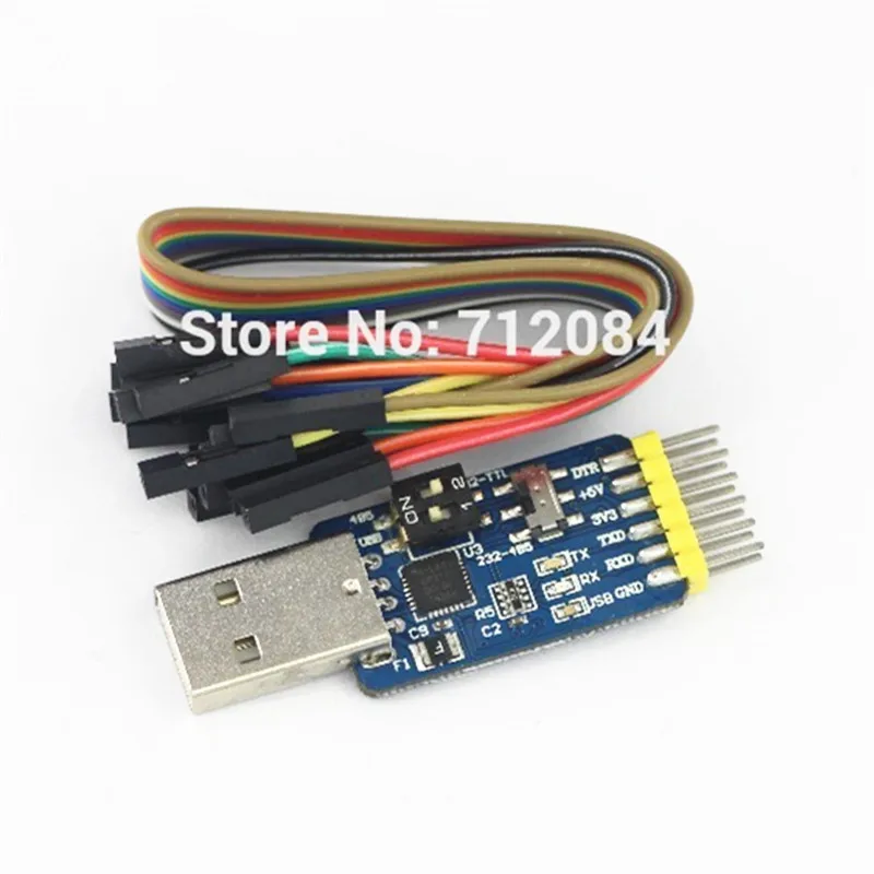 Multifunction serial module CP2102 usb to TTL, 232 to 485, USB to RS232, etc 3.3V / 5V compatible
Multifunction serial module CP2102 usb to TTL, 232 to 485, USB to RS232, etc 3.3V / 5V compatible
