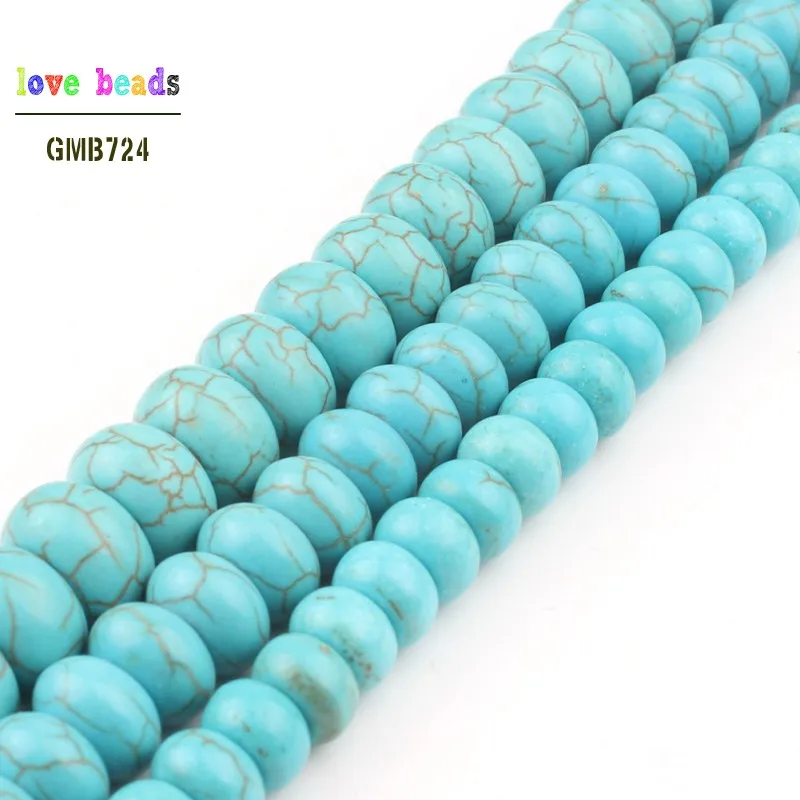 wholesale Turquoises Rondelle Stone Beads For Making Jewelry15.5" 6mm 8mm 10mm 12mm Free shipping
wholesale Turquoises Rondelle Stone Beads For Making Jewelry15.5" 6mm 8mm 10mm 12mm Free shipping