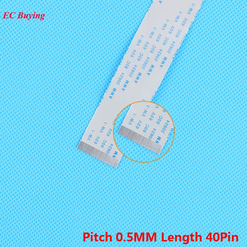 5Pcs FFC 150mm Length 40 Pin Ribbon Cable 40Pin Flat Cable Reverse Direction 0.5mm Pitch 15cm Length Opposite 40Pins For TTL
5Pcs FFC 150mm Length 40 Pin Ribbon Cable 40Pin Flat Cable Reverse Direction 0.5mm Pitch 15cm Length Opposite 40Pins For TTL