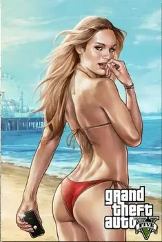 Grand Theft Auto V Video Game GTA 5 Art Silk poster Decorative Wall painting 24x36inch
Grand Theft Auto V Video Game GTA 5 Art Silk poster Decorative Wall painting 24x36inch