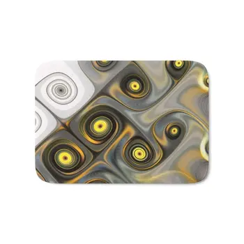 Fractal Design Yellow Spiral Bath Mat 17" x 24" Printed Carpets Anti Slip Modern Kitchen Rugs Home Decor
Fractal Design Yellow Spiral Bath Mat 17" x 24" Printed Carpets Anti Slip Modern Kitchen Rugs Home Decor
