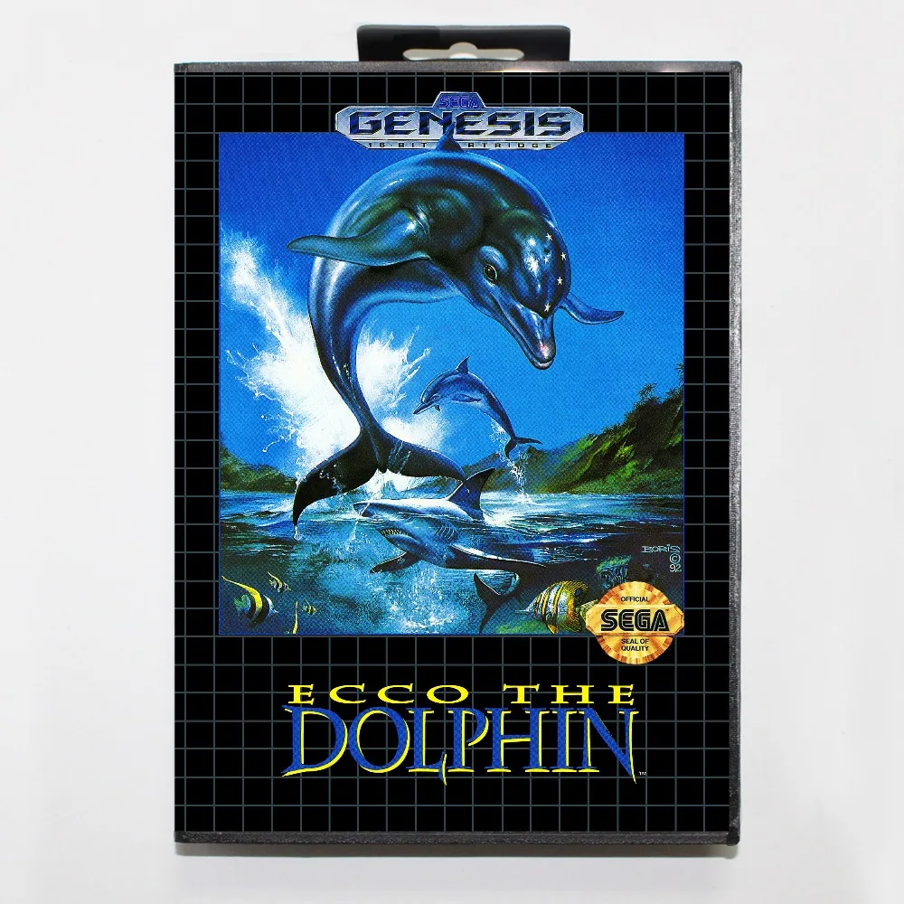 New 16 bit MD game card - ecco the dolphin with Retail box For Sega genesis system
New 16 bit MD game card - ecco the dolphin with Retail box For Sega genesis system