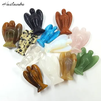 Turquoises Crystal Roses quartz Goldstone Man-made Opal Tiger eye's Stone Carved Angel Wing Standing Figurine Statue Pendant
Turquoises Crystal Roses quartz Goldstone Man-made Opal Tiger eye's Stone Carved Angel Wing Standing Figurine Statue Pendant
