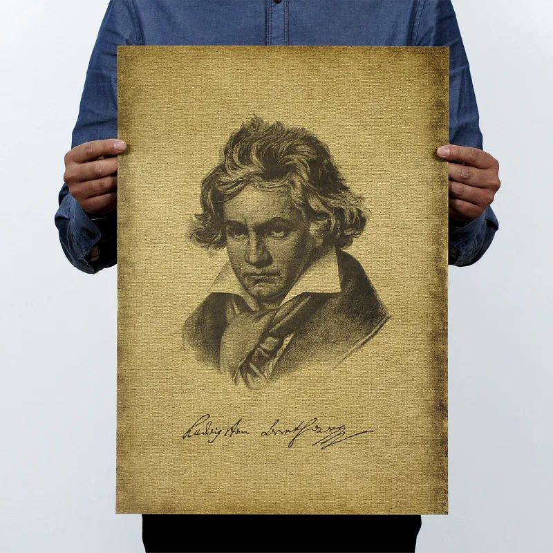 Musician Beethoven Vintage Kraft Paper Movie Poster Home School Office Wall Decoration Art Magazines Retro Posters and Prints
Musician Beethoven Vintage Kraft Paper Movie Poster Home School Office Wall Decoration Art Magazines Retro Posters and Prints