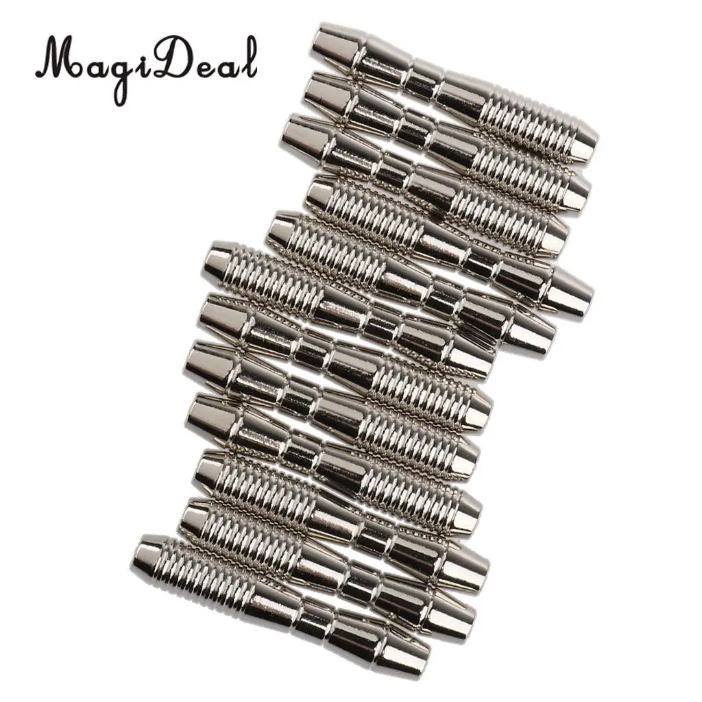 MagiDeal 12 Pieces 16g Dart Replacement Barrels for Soft Tip Dart and Steel Tip Dart