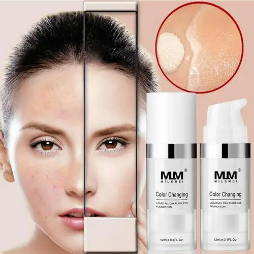 5 Liquid Foundation Matte Temperature Change Skin Color Lasting Waterproof High Gloss Concealer Natural Oil Control TSLM2
5 Liquid Foundation Matte Temperature Change Skin Color Lasting Waterproof High Gloss Concealer Natural Oil Control TSLM2