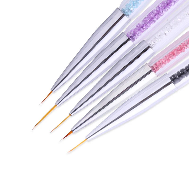Dual-ended Nail Liner Brush Colorful Rhinestone Handle Drawing Painting Flower Dotting Pen Manicure Nail Art Tool 1 Pc
Dual-ended Nail Liner Brush Colorful Rhinestone Handle Drawing Painting Flower Dotting Pen Manicure Nail Art Tool 1 Pc