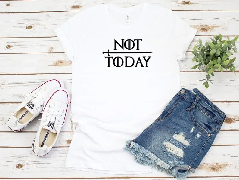 2019 рубашка с надписью Not Today женская Игра престолов Тройник Зима Новое