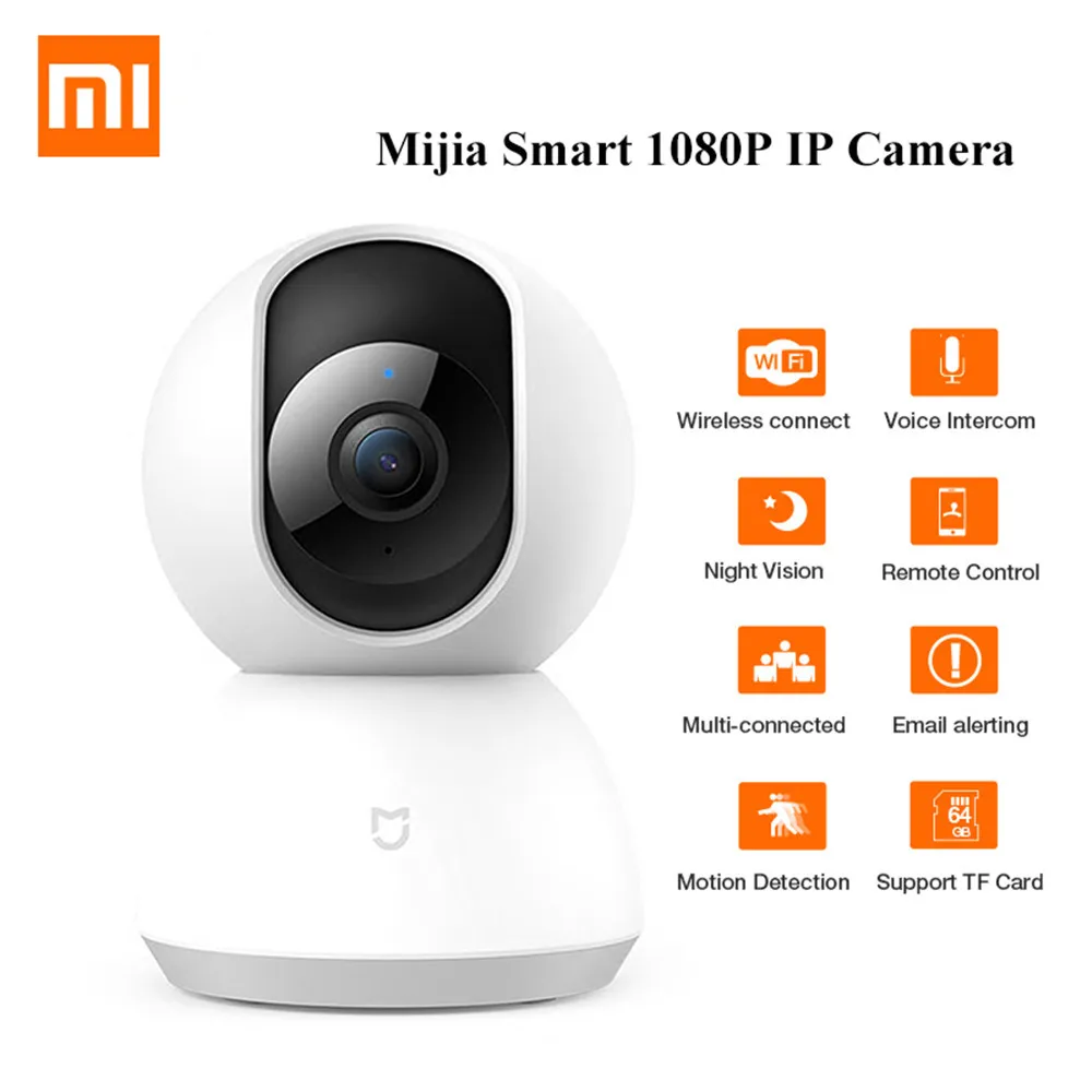 Оригинальная домашняя панорамная камера Xiaomi Mijia 1080P с углом обзора 360 градусов Wi-Fi