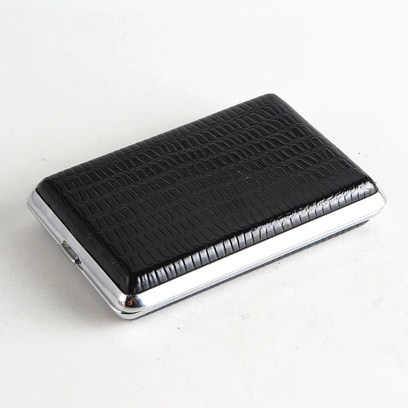 Cigarette Accessories Leather Cigarette Case Metal Leather 14pcs Cigarette Pack (HG-602A)
Cigarette Accessories Leather Cigarette Case Metal Leather 14pcs Cigarette Pack (HG-602A)