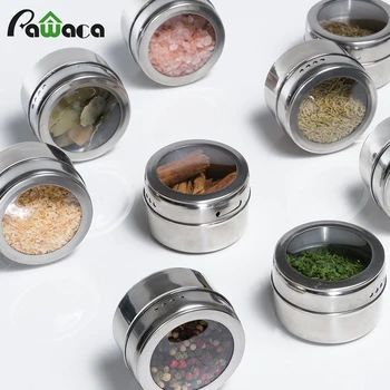 12pcs/6pcs Stainless Steel Spice Jars Set Cans for Herb Salt Pepper Spices Magnetic Spice Tins Condiment Pot Storage Containers
12pcs/6pcs Stainless Steel Spice Jars Set Cans for Herb Salt Pepper Spices Magnetic Spice Tins Condiment Pot Storage Containers