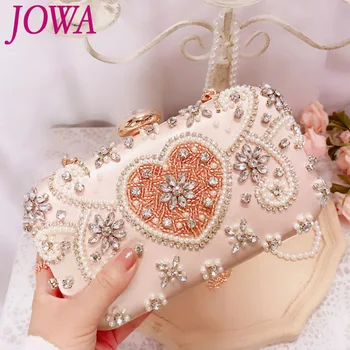 2019 New Design Women's Evening Bags Ladies Diamonds Handbags Pearl Heart Mini Clutch Wedding Party Bride Packages Night Purses
2019 New Design Women's Evening Bags Ladies Diamonds Handbags Pearl Heart Mini Clutch Wedding Party Bride Packages Night Purses