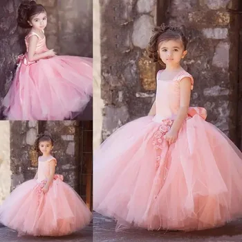 New Pink Tulle Ball Gown Flower Girl Dresses for Wedding Kids Birthday Gown Custom Made High Quality
New Pink Tulle Ball Gown Flower Girl Dresses for Wedding Kids Birthday Gown Custom Made High Quality