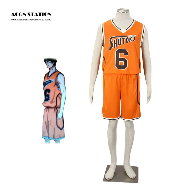 Free Shipping Orange Kuroko no basket No. 6 Midorima Shintaro Cosplay Costume Shutoku Basketball Costume For Kid and Men Costume
Free Shipping Orange Kuroko no basket No. 6 Midorima Shintaro Cosplay Costume Shutoku Basketball Costume For Kid and Men Costume