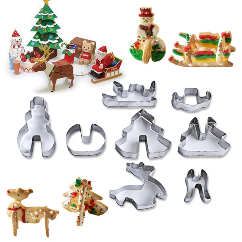 8PCS/1set Stainless Steel Christmas Cake Decor Cookie Cutter Mold Xmas Tools Baking Mould Biscuit Pastry
8PCS/1set Stainless Steel Christmas Cake Decor Cookie Cutter Mold Xmas Tools Baking Mould Biscuit Pastry