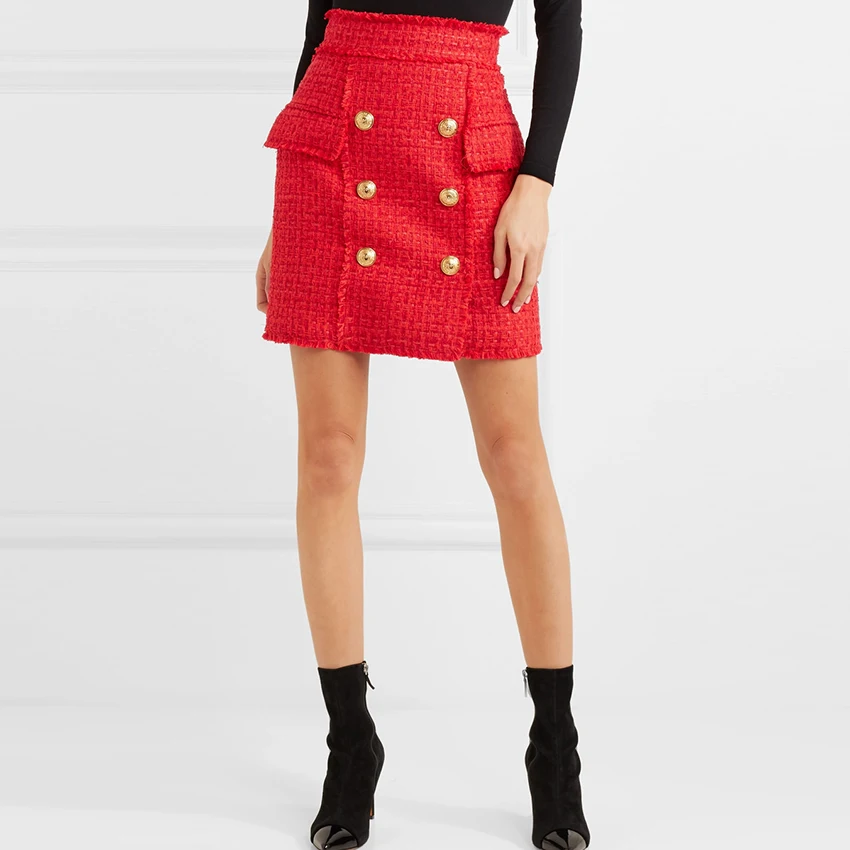 HIGH STREET New Fashion 2018 Designer Skirt Women's Tassel Fringe 6 Buttons Wool Mini Skirt
HIGH STREET New Fashion 2018 Designer Skirt Women's Tassel Fringe 6 Buttons Wool Mini Skirt