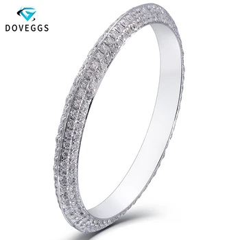 DovEggs 14K 585 White Gold 0.8mm Brilliant Moissanite Wedding Band For Women Ladies Moissanite Gold Stackable Band
DovEggs 14K 585 White Gold 0.8mm Brilliant Moissanite Wedding Band For Women Ladies Moissanite Gold Stackable Band