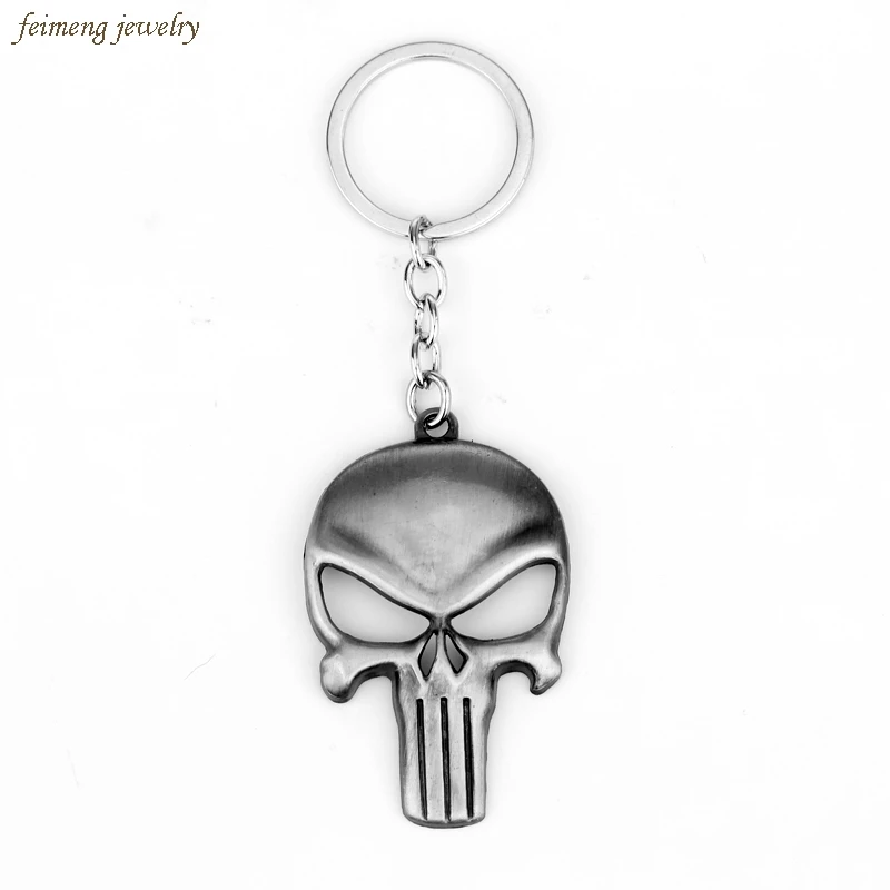 High quality Punisher Symbol Keychains maxi statement jewelry Marvel Superhero Stainless Steel Pendant keyring for car
High quality Punisher Symbol Keychains maxi statement jewelry Marvel Superhero Stainless Steel Pendant keyring for car