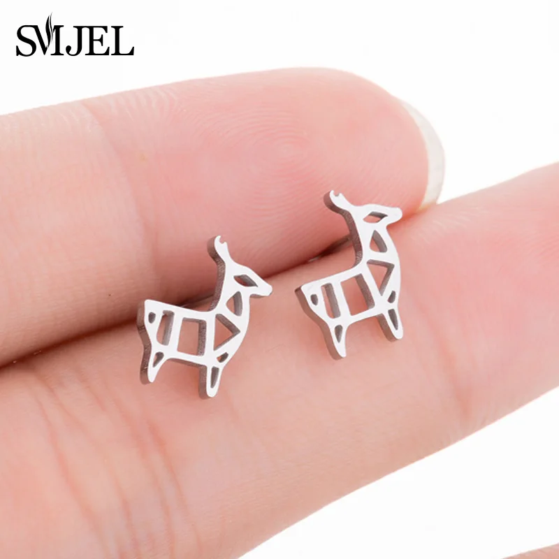 SMJEL Vintage Tiny Deer Stud Earring For Women Exquisite Elk Christmas Animal Stud Earrings Statement Ear Jewelry Wholesale
SMJEL Vintage Tiny Deer Stud Earring For Women Exquisite Elk Christmas Animal Stud Earrings Statement Ear Jewelry Wholesale