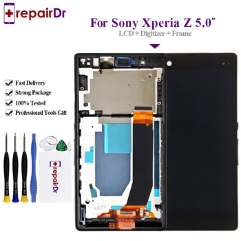 Top AAA For SONY Xperia Z L36H LCD Display Touch Screen Digitizer Assembly 100% Tested For SONY Z Lcd Screen +Frame C6603 C6602
Top AAA For SONY Xperia Z L36H LCD Display Touch Screen Digitizer Assembly 100% Tested For SONY Z Lcd Screen +Frame C6603 C6602