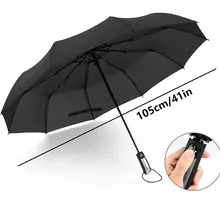 Guarda-chuva à prova de vento resistente ao vento guarda-chuva automático dobrável masculino(China)