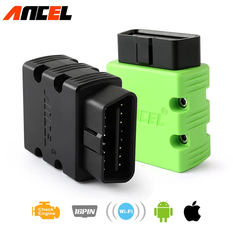 Ancel Original OBD2 Scanner ELM327 WIFI Hardware V1.5 Supports Android/iOS/Windows With PIC18F25K80 ELM 327 Wi-Fi Diesel Cars