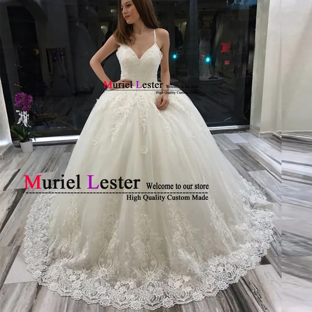 Abito Da Sposa Ball Gown Wedding Dress Boho Spaghetti Straps Bridal Gown Robe De Marriage Wedding Dresses Vestido De Novias 2019
Abito Da Sposa Ball Gown Wedding Dress Boho Spaghetti Straps Bridal Gown Robe De Marriage Wedding Dresses Vestido De Novias 2019