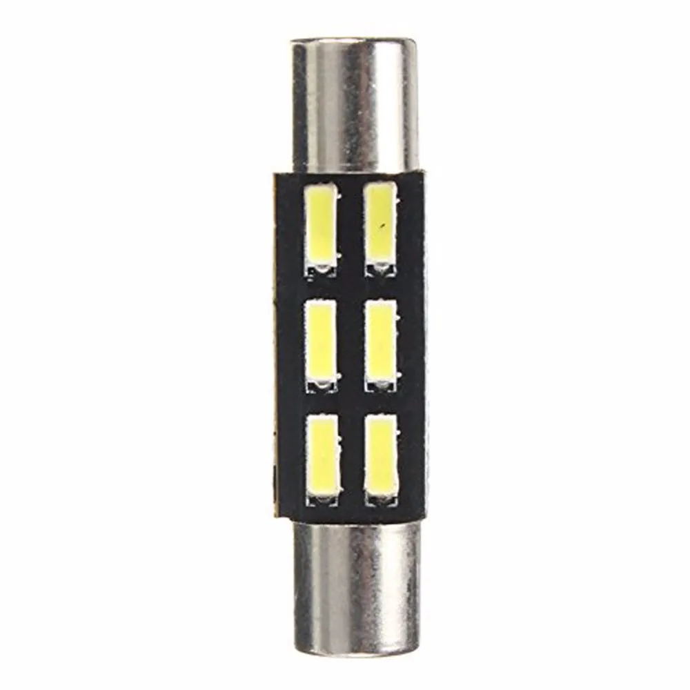 1pc 12V White Car Auto 28mm 31mm 4014 Chip 6-SMD Reading Lights Festoon Dome Sun Visor Vanity Mirror LED Light Bulbs 6615F 3175
1pc 12V White Car Auto 28mm 31mm 4014 Chip 6-SMD Reading Lights Festoon Dome Sun Visor Vanity Mirror LED Light Bulbs 6615F 3175