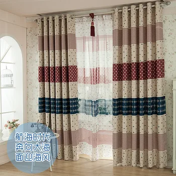 Mediterrenean Style Navy Striped Printed Curtain Blockout Cloth Curtain for Living Room Bedroom
Mediterrenean Style Navy Striped Printed Curtain Blockout Cloth Curtain for Living Room Bedroom