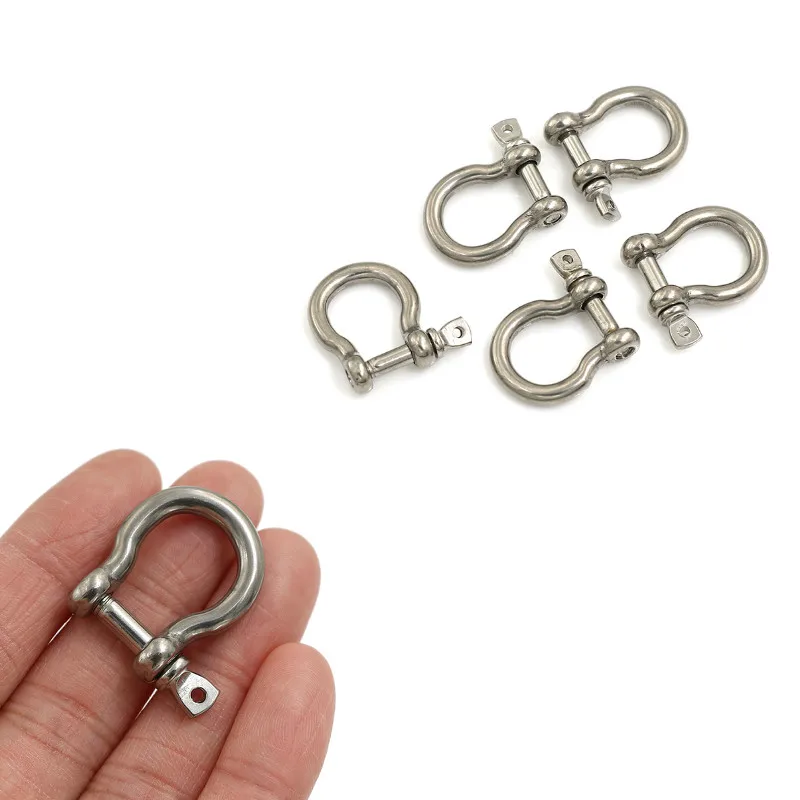 5Pcs/lot M4 Silver 304 Stainless Steel Rustproof Screw Pin Anchor Bow Shackle Clevis European Style
5Pcs/lot M4 Silver 304 Stainless Steel Rustproof Screw Pin Anchor Bow Shackle Clevis European Style