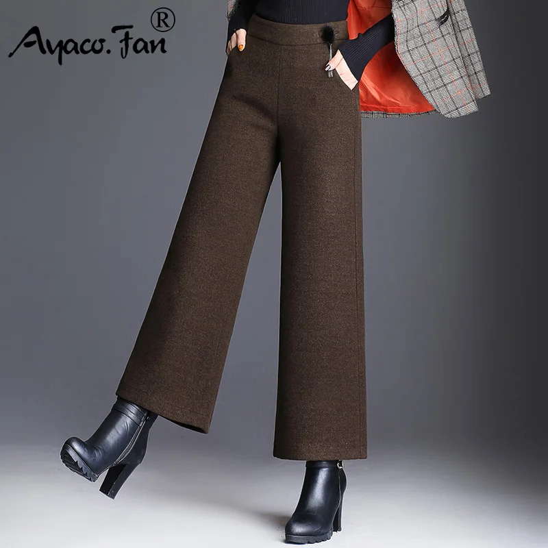 Autumn Winter Warm Women Thick Wide Leg Pants High Waist Slim Ankle-Length Pants with Woolen Casual Loose Trousers Size 5XL
Autumn Winter Warm Women Thick Wide Leg Pants High Waist Slim Ankle-Length Pants with Woolen Casual Loose Trousers Size 5XL