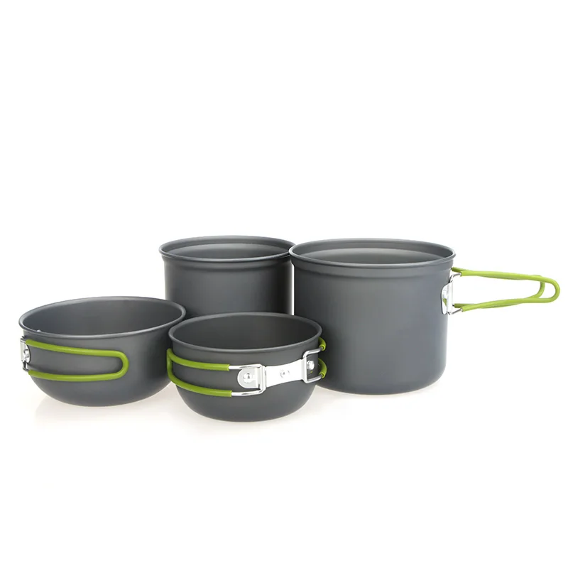 New 2-3 People Outdoor Cooking Set Anodised Aluminum Non-stick Pot Bowl Portable Outdoor Cookware Camping Picnic Hiking Utensils
New 2-3 People Outdoor Cooking Set Anodised Aluminum Non-stick Pot Bowl Portable Outdoor Cookware Camping Picnic Hiking Utensils