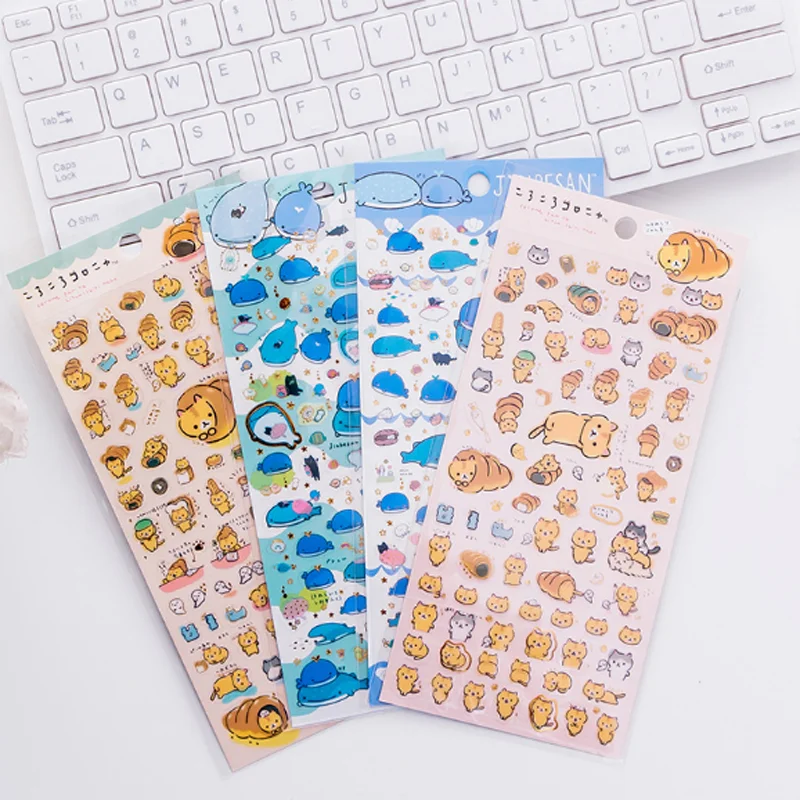 1 Sheet Kawaii Bread Cat Shark Whale Stickers Adhesive Stickers DIY Decoration Stickers
1 Sheet Kawaii Bread Cat Shark Whale Stickers Adhesive Stickers DIY Decoration Stickers