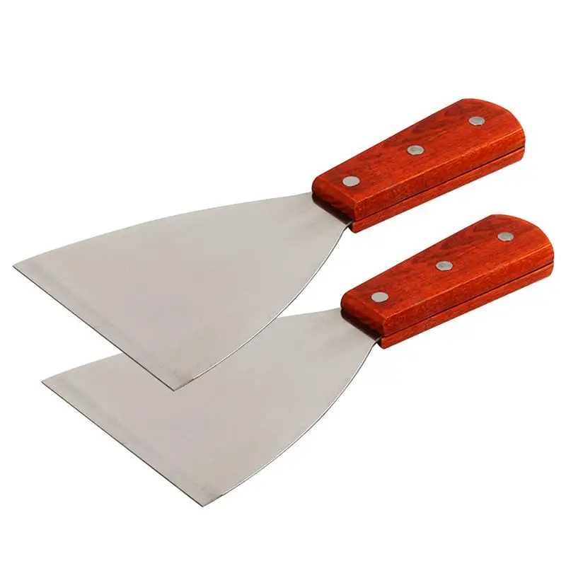 2PCS Small Skewer Shovel Portable Household Western Baking Tool Stainless Steel Triangular Steak Shovel For BBQ Kitchen 
2PCS Small Skewer Shovel Portable Household Western Baking Tool Stainless Steel Triangular Steak Shovel For BBQ Kitchen