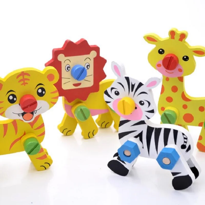 Wooden disassembly and assembly Lion giraffe tiger zebra assembly Assembled building blocks Children's educational hands-on toys
Wooden disassembly and assembly Lion giraffe tiger zebra assembly Assembled building blocks Children's educational hands-on toys