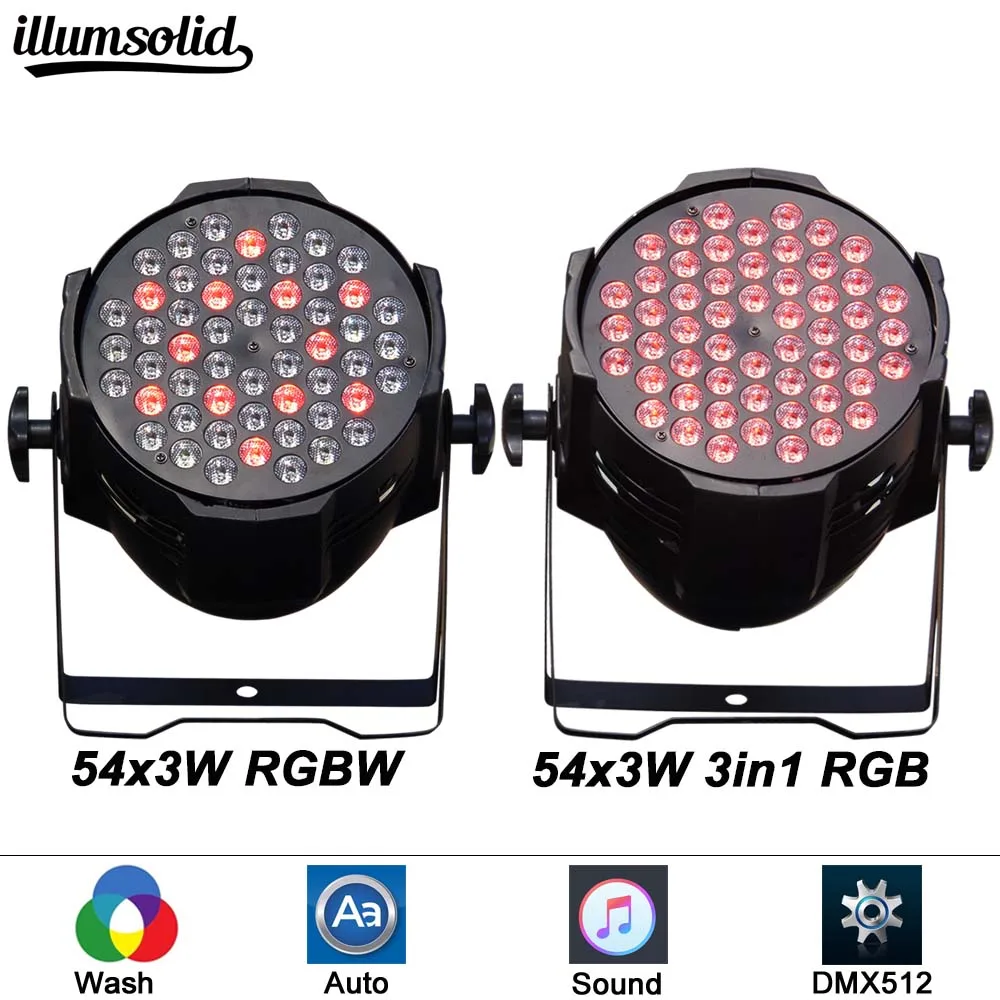 Stage Lights 54LED Par Lights RGBW with DMX Control for DJ Show Church Wedding Stage Lighting
Stage Lights 54LED Par Lights RGBW with DMX Control for DJ Show Church Wedding Stage Lighting
