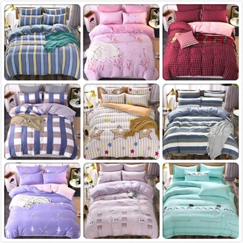 Solid Pure Color Bed Linens 6 feet 1.5m 1.8m 2m Bedsheet 3/4 pcs Bedding Sets King Queen Double Size Duvet Cover Kids Bedclothes
Solid Pure Color Bed Linens 6 feet 1.5m 1.8m 2m Bedsheet 3/4 pcs Bedding Sets King Queen Double Size Duvet Cover Kids Bedclothes