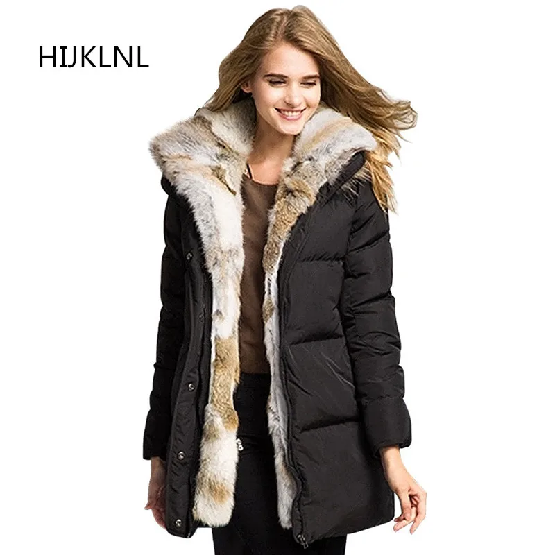 2019 New Women's Winter Down Jacket Fashion Temperament Long Section Thick Fur Collar Hooded Outer Wild Warm Coat Tq115
2019 New Women's Winter Down Jacket Fashion Temperament Long Section Thick Fur Collar Hooded Outer Wild Warm Coat Tq115