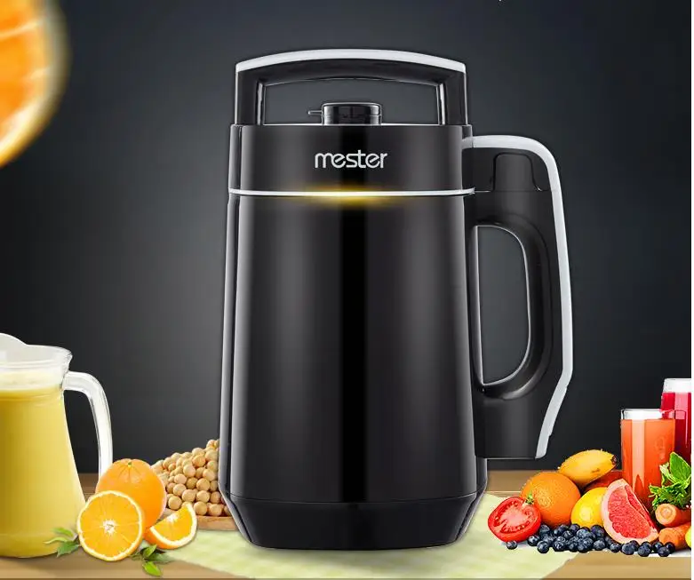 MESTER DJ12B-Y69 Grain Soy bean milk machine Fully automatic Household Double-layer soymilk maker Free filter black auto clean
MESTER DJ12B-Y69 Grain Soy bean milk machine Fully automatic Household Double-layer soymilk maker Free filter black auto clean