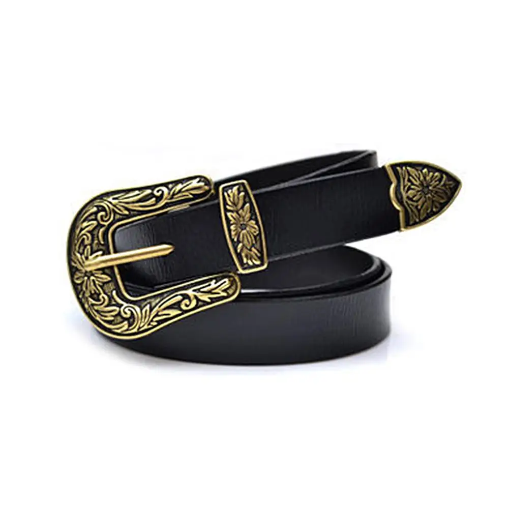 Women Retro Belt Waist Band Fanny Carved Leather Belt Fashion Vintage Casual Pants Jeans Skirt Belts With Metal Alloy Pin Buckle
Women Retro Belt Waist Band Fanny Carved Leather Belt Fashion Vintage Casual Pants Jeans Skirt Belts With Metal Alloy Pin Buckle