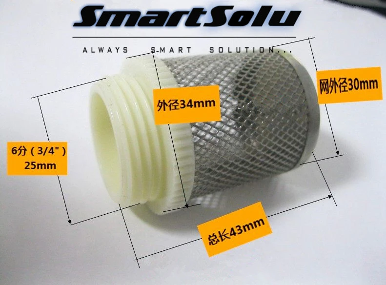 Free shipping 5pcs/lot 3/4" Inlet filter stainless steel filter for Check valve bottom valve
Free shipping 5pcs/lot 3/4" Inlet filter stainless steel filter for Check valve bottom valve